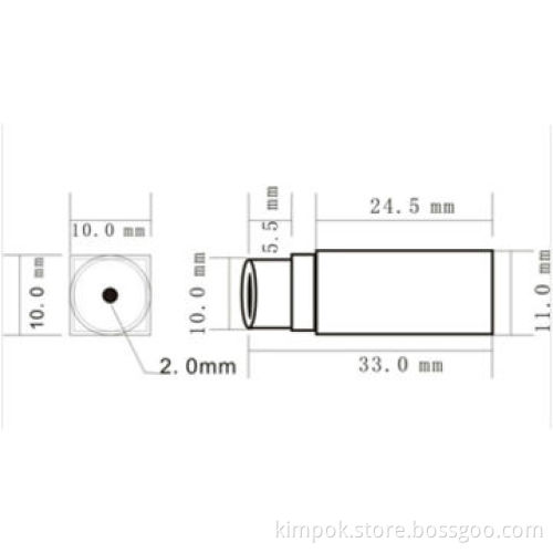 5.8ghz wireless spy camera module with 100m transmit range, 50 degree view angle, weight 8gNew